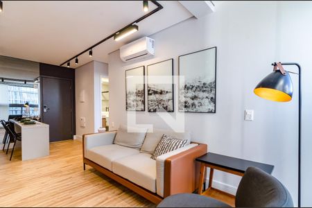 Sala de apartamento à venda com 1 quarto, 40m² em Pinheiros, São Paulo