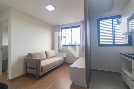Sala de apartamento para alugar com 1 quarto, 34m² em Centro, Curitiba