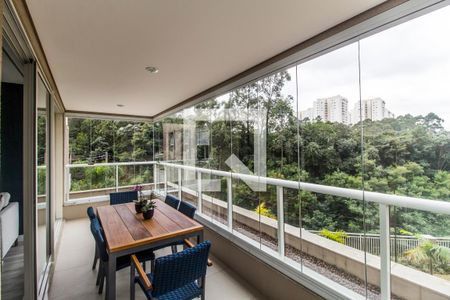 Varanda gourmet de apartamento à venda com 3 quartos, 138m² em Centro Empresarial Tamboré, Santana de Parnaíba