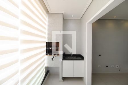 Sala - churrasqueira de casa de condomínio à venda com 2 quartos, 125m² em Vila Granada, São Paulo