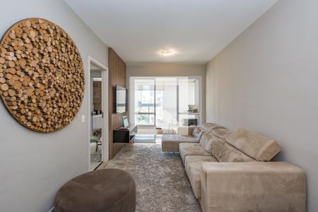 Sala de apartamento à venda com 2 quartos, 74m² em Vila da Serra, Nova Lima