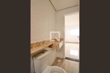 Banheiro do Quarto 1 - Suíte de apartamento à venda com 2 quartos, 112m² em Santa Maria, Santo André