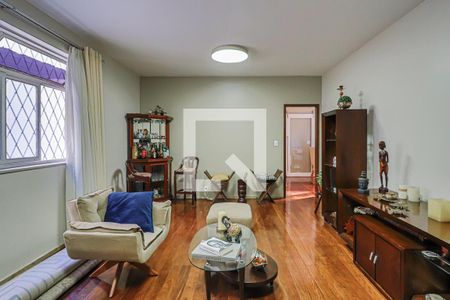Sala de Estar de apartamento à venda com 4 quartos, 175m² em Lourdes, Belo Horizonte