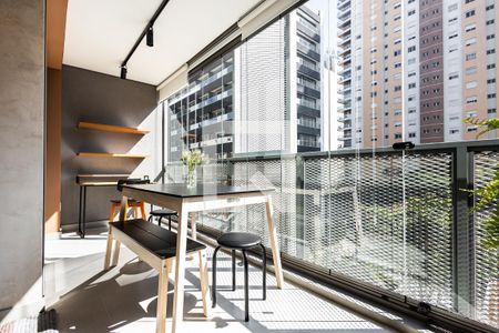 Varanda de apartamento para alugar com 1 quarto, 37m² em Pinheiros, São Paulo