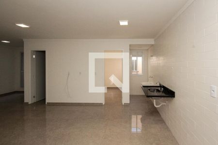 Sala e Cozinha de apartamento para alugar com 1 quarto, 35m² em Quinta da Paineira, São Paulo