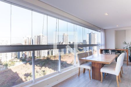 Varanda de apartamento para alugar com 4 quartos, 157m² em Vila da Serra, Nova Lima