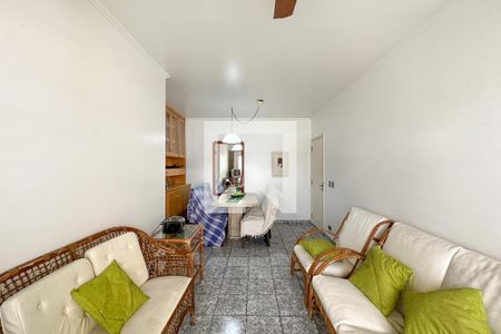 Sala de apartamento para alugar com 2 quartos, 65m² em Jardim Tres Marias, Guarujá