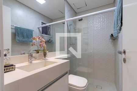 Banheiro da suíte de apartamento à venda com 3 quartos, 77m² em Ponte Preta, Campinas