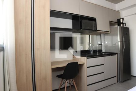 Cozinha de apartamento para alugar com 1 quarto, 22m² em Bela Vista, São Paulo