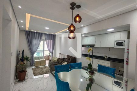 Sala de apartamento para alugar com 2 quartos, 74m² em Canto do Forte, Praia Grande