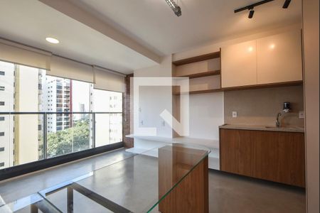 Sala  de apartamento para alugar com 1 quarto, 30m² em Campo Belo, São Paulo