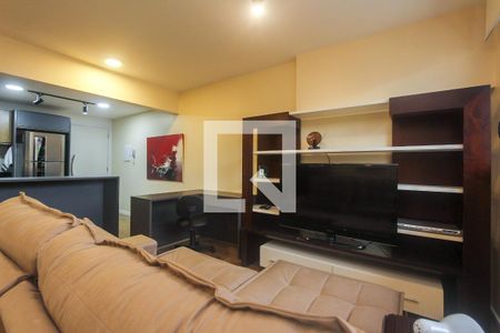 Sala de apartamento à venda com 1 quarto, 41m² em Auxiliadora, Porto Alegre