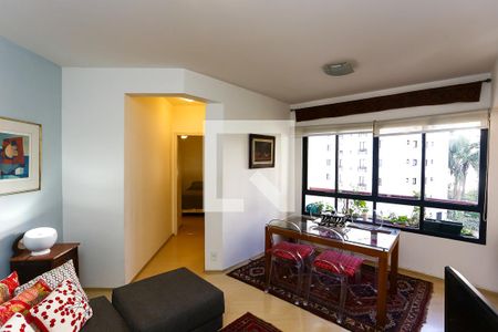 Sala  de apartamento à venda com 1 quarto, 58m² em Vila Andrade, São Paulo