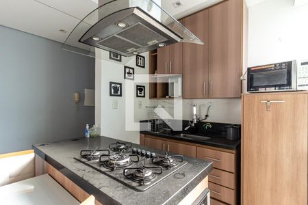 Cozinha de apartamento para alugar com 1 quarto, 58m² em Vila Buarque, São Paulo