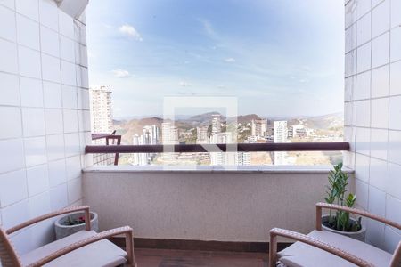 Varanda da Sala de apartamento para alugar com 1 quarto, 60m² em Vale do Sereno, Nova Lima