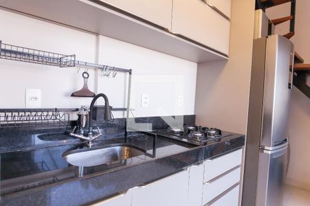 Cozinha de apartamento para alugar com 1 quarto, 60m² em Vale do Sereno, Nova Lima