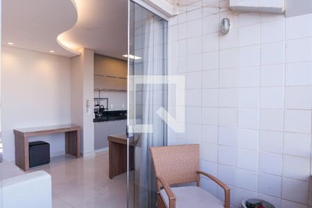 Varanda da Sala de apartamento para alugar com 1 quarto, 60m² em Vale do Sereno, Nova Lima