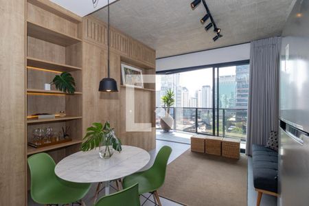 Sala de kitnet/studio para alugar com 1 quarto, 45m² em Itaim Bibi, São Paulo