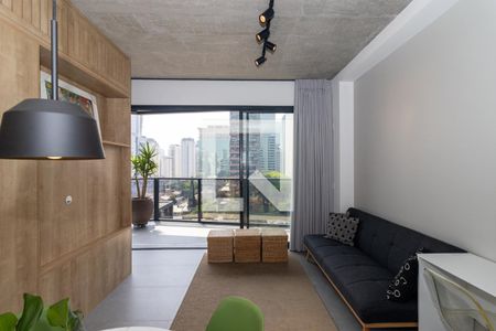 Sala de kitnet/studio para alugar com 1 quarto, 45m² em Itaim Bibi, São Paulo