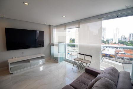 Sala de apartamento para alugar com 2 quartos, 70m² em Campo Belo, São Paulo