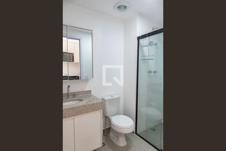 Banheiro de kitnet/studio para alugar com 1 quarto, 26m² em Vila Mariana, São Paulo