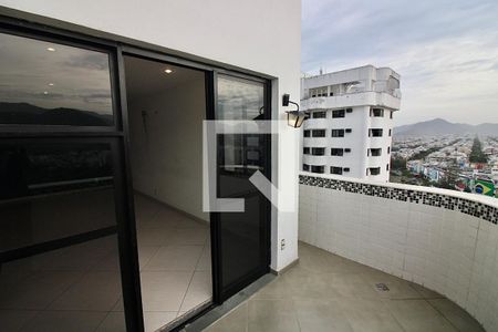 Varanda da Sala de apartamento para alugar com 2 quartos, 70m² em Recreio dos Bandeirantes, Rio de Janeiro