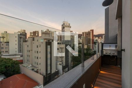 Varanda de apartamento à venda com 2 quartos, 127m² em Carmo, Belo Horizonte