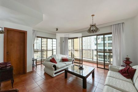 Sala de apartamento para alugar com 4 quartos, 176m² em Barra Funda, Guarujá