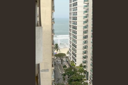 Varanda - vista praia de apartamento para alugar com 4 quartos, 176m² em Barra Funda, Guarujá