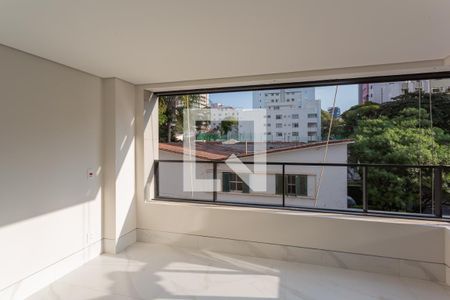 Varanda de apartamento à venda com 4 quartos, 154m² em Serra, Belo Horizonte