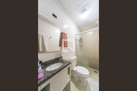 Banheiro do Quarto 1 de apartamento à venda com 2 quartos, 84m² em Vila Guarará, Santo André