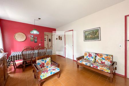 Sala de apartamento para alugar com 2 quartos, 97m² em Jardim Tres Marias, Guarujá