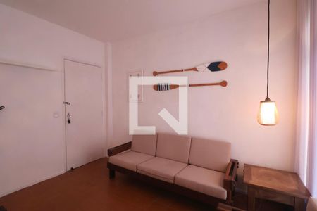 Sala de apartamento para alugar com 2 quartos, 97m² em Jardim Tres Marias, Guarujá