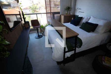 Quarto - sala de kitnet/studio à venda com 1 quarto, 28m² em Mirandópolis, São Paulo