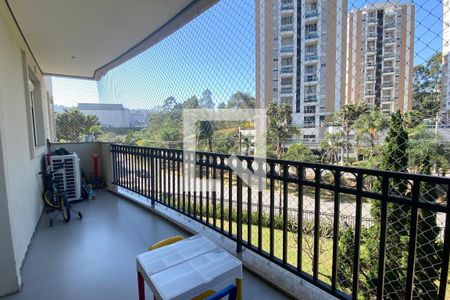 Varanda da Sala de apartamento à venda com 3 quartos, 139m² em Tamboré, Barueri