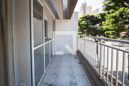 Varanda da Sala de apartamento para alugar com 1 quarto, 31m² em Liberdade, São Paulo