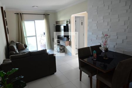 Sala de apartamento para alugar com 2 quartos, 90m² em Caiçara, Praia Grande