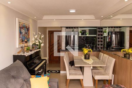 Sala de apartamento à venda com 2 quartos, 56m² em Jardim Melo, Diadema