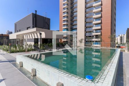 Área comum - Piscina de kitnet/studio para alugar com 1 quarto, 24m² em Campo Belo, São Paulo