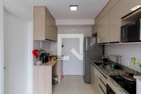 Sala e Cozinha Integrada  de apartamento para alugar com 1 quarto, 30m² em Vila Ré, São Paulo