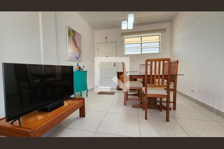 Detalhe Sala de apartamento para alugar com 1 quarto, 58m² em Pompéia, Santos