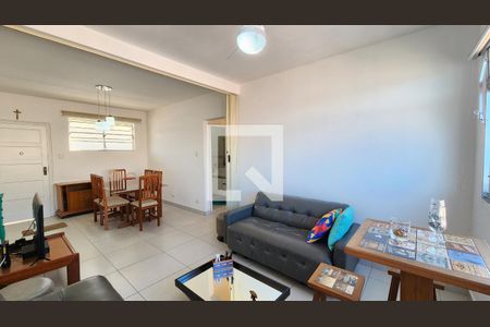 Sala de apartamento para alugar com 1 quarto, 58m² em Pompéia, Santos