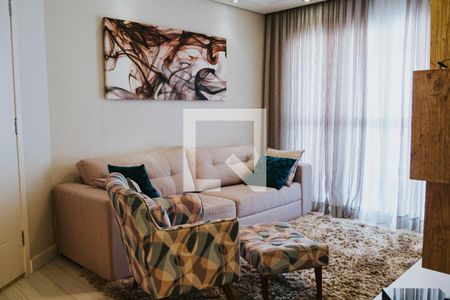 Sala de apartamento à venda com 3 quartos, 90m² em Jardim Bela Vista, Santo André