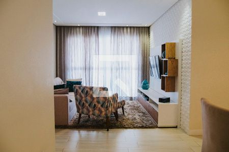 Sala de apartamento à venda com 3 quartos, 90m² em Jardim Bela Vista, Santo André