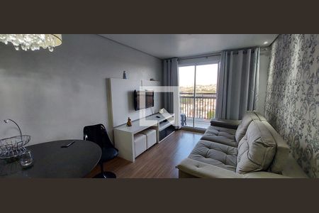 Sala de apartamento à venda com 2 quartos, 52m² em Vila Homero Thon, Santo André