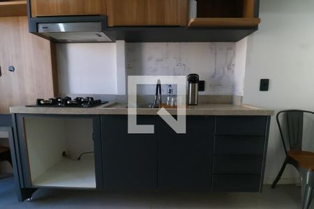 Cozinha de apartamento para alugar com 1 quarto, 27m² em Vila Guarani (z Sul), São Paulo