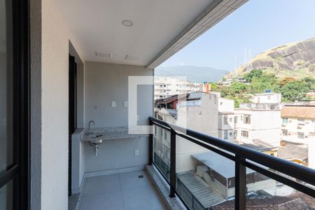 Varanda da Sala de apartamento à venda com 3 quartos, 75m² em Tijuca, Rio de Janeiro