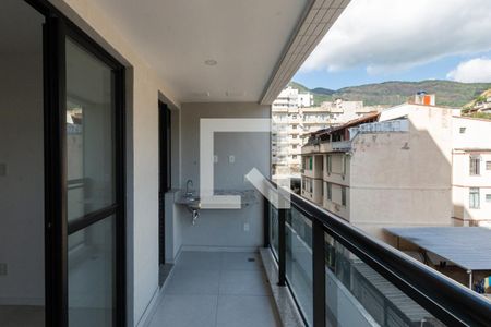 Varanda da Sala de apartamento à venda com 3 quartos, 75m² em Tijuca, Rio de Janeiro