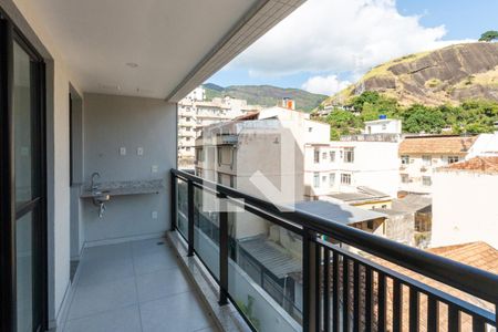 Varanda da Sala de apartamento à venda com 3 quartos, 75m² em Tijuca, Rio de Janeiro