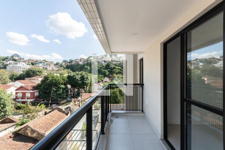 Varanda da Sala de apartamento à venda com 3 quartos, 75m² em Tijuca, Rio de Janeiro